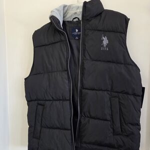 Black Puffer Vest for Men